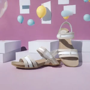 Calzaro Sandalias Bios | Sandalia 4470 Gris Blanco.