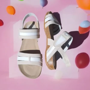 Calzaro Sandalias Bios | Sandalia 4470 Gris Blanco.