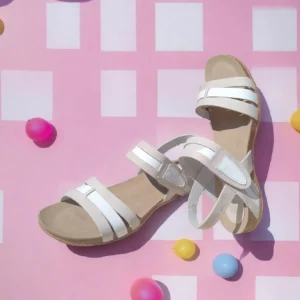 Calzaro Sandalias Bios | Sandalia 4470 Gris Blanco.