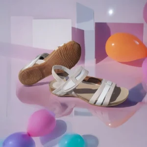 Calzaro Sandalias Bios | Sandalia 4470 Gris Blanco.