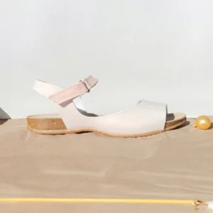 Calzaro Sandalias Bios | Sandalia 4458 Gris Rosa Salmón.