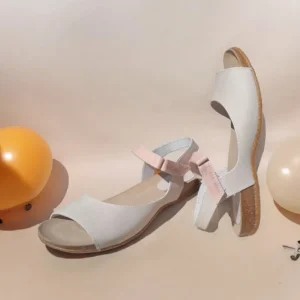 Calzaro Sandalias Bios | Sandalia 4458 Gris Rosa Salmón.
