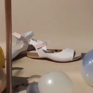 Calzaro Sandalias Bios | Sandalia 4458 Gris Rosa Salmón.