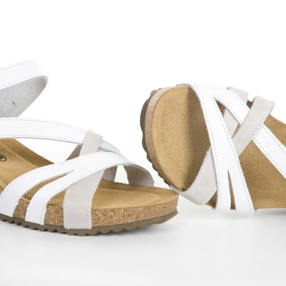 sandalia__gris_y_blanco_1.webp Calzaro Sandalias Bios | Sandalia 5635 Gris y Blanco.