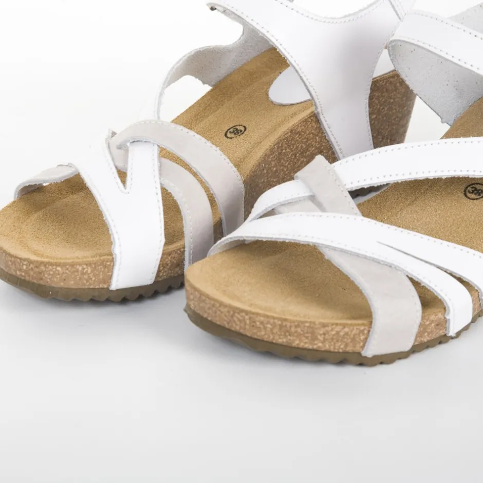 sandalia__gris_y_blanco_3.webp Calzaro Sandalias Bios | Sandalia 5635 Gris y Blanco.