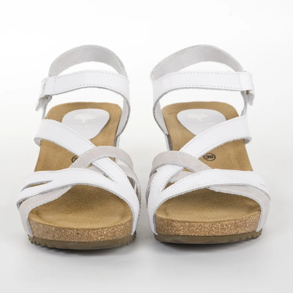 sandalia__gris_y_blanco_4.webp Calzaro Sandalias Bios | Sandalia 5635 Gris y Blanco.