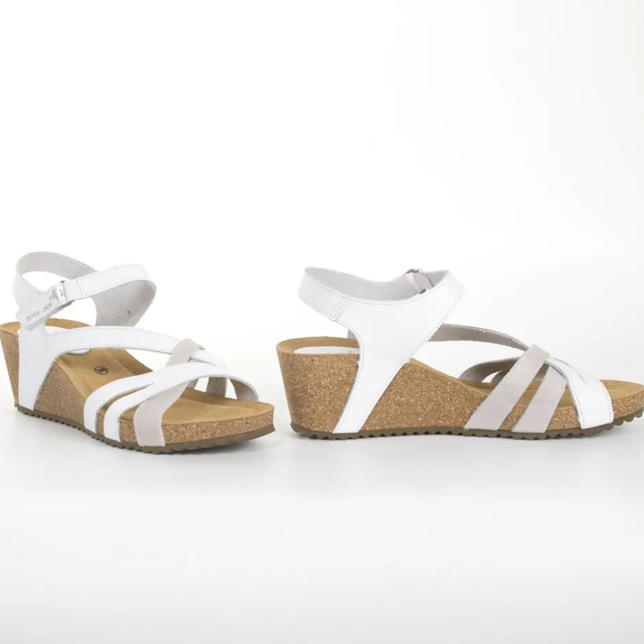 sandalia__gris_y_blanco_8.webp Calzaro Sandalias Bios | Sandalia 5635 Gris y Blanco.