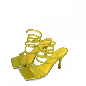 Calzaro Zapatos De Tac贸n | Zapatos De Tac贸n | Sandalia 23783 Leo Minor Amarillo