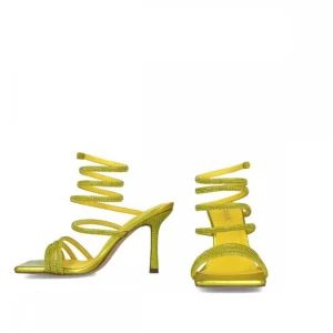 Calzaro Zapatos De Tac贸n | Zapatos De Tac贸n | Sandalia 23783 Leo Minor Amarillo
