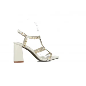Calzaro Zapatos De Tac贸n | Sandalia 24885 Lua Blanca.