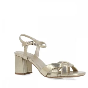 Calzaro Zapatos De Tac贸n | Sandalia 25598 Lupercio Oro.