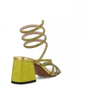 Calzaro Zapatos De Tac贸n | Zapatos De Tac贸n | Sandalia 23786 Minor Amarillo