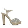 Calzaro Zapatos De Tac贸n | Sandalia 24773 Mors Oro.
