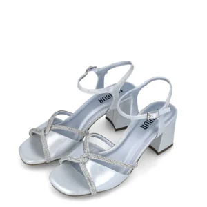 Calzaro Zapatos De Tac贸n | Sandalia 25596 Morta Plata.