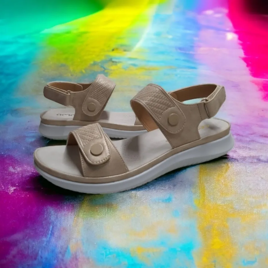 sandalia__platino_velcros_3.webp Calzaro Sandalias | Sandalia 23597 Platino Velcros Platino Oro