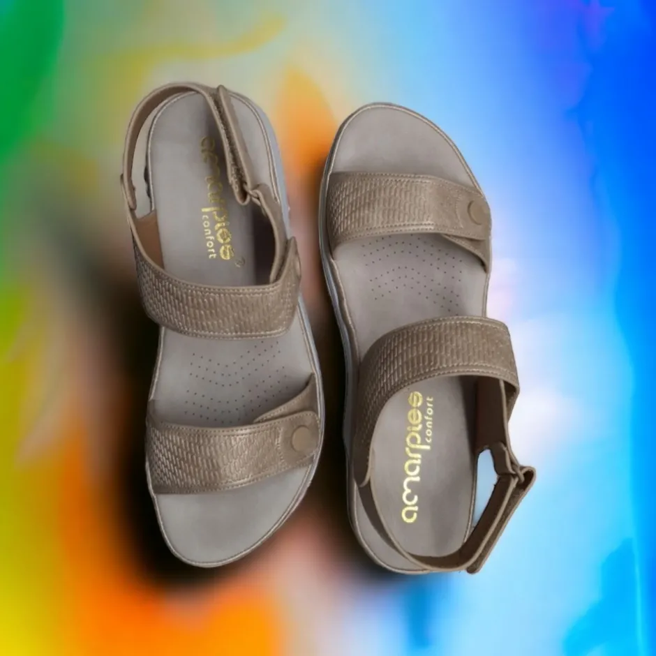 sandalia__platino_velcros_4.webp Calzaro Sandalias | Sandalia 23597 Platino Velcros Platino Oro