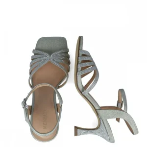 Calzaro Zapatos De Tac贸n | Sandalia 23869 Sagitarius Plata