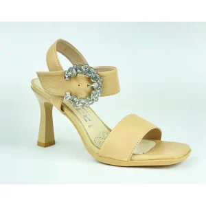 Calzaro Zapatos De Tac贸n | Sandalia Adorno Metal Alexa 6 Diana Mandorla Taupe