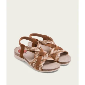 Calzaro Sandalias Bios | Sandalia Bio Serraje Textil Cuero Dora 2862