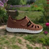 Calzaro Sandalias | Sandalia Cerrada Confort 24030 Cuero