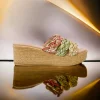 Calzaro Sandalias | Sandalia Cuña 2962 Con Pala Textil Colores Ivana.