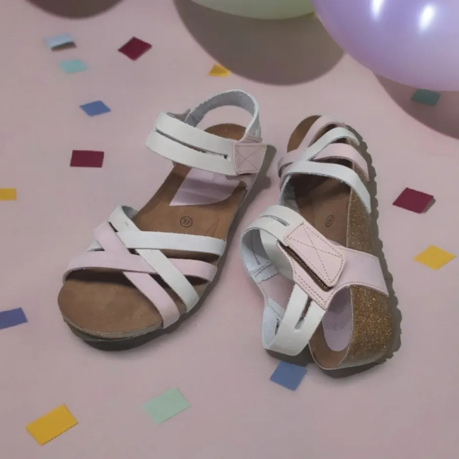 sandalia_cua__malva_gris__0.webp Calzaro Sandalias Bios | Sandalia Cuña 5338 Malva Gris Tiras Cruzadas.
