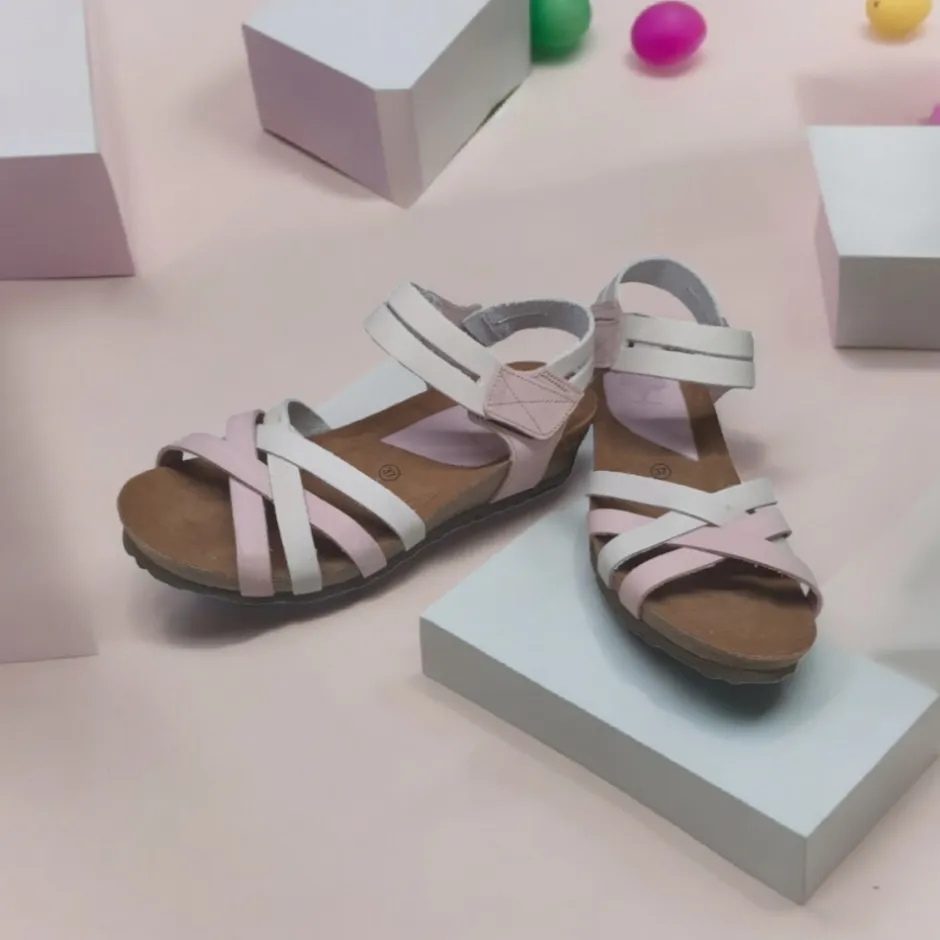 sandalia_cua__malva_gris__6.webp Calzaro Sandalias Bios | Sandalia Cuña 5338 Malva Gris Tiras Cruzadas.