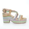 Calzaro Sandalias | Alpargatas | Sandalia Cuña 58 Multicolor