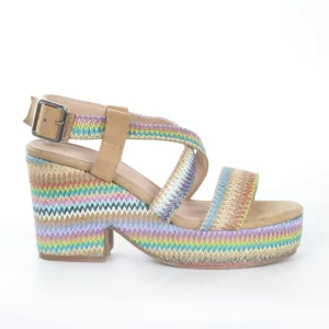 Calzaro Sandalias | Alpargatas | Sandalia Cuña 58 Multicolor