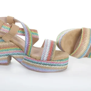 Calzaro Sandalias | Alpargatas | Sandalia Cuña 58 Multicolor