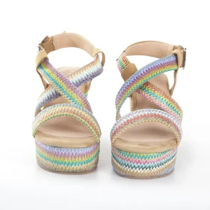 Calzaro Sandalias | Alpargatas | Sandalia Cuña 58 Multicolor