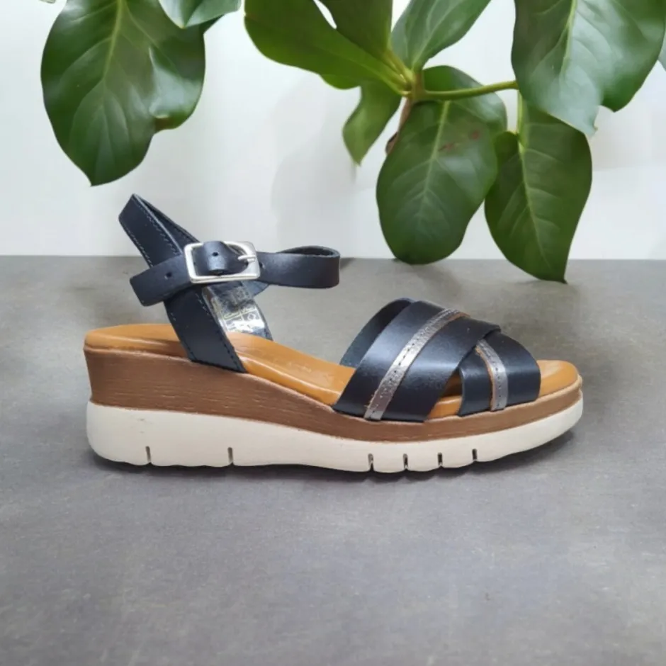 sandalia_cua_baja_flexibl_0-4.webp Calzaro Sandalias | Sandalia Cuña Baja Flexible 4196 Negro