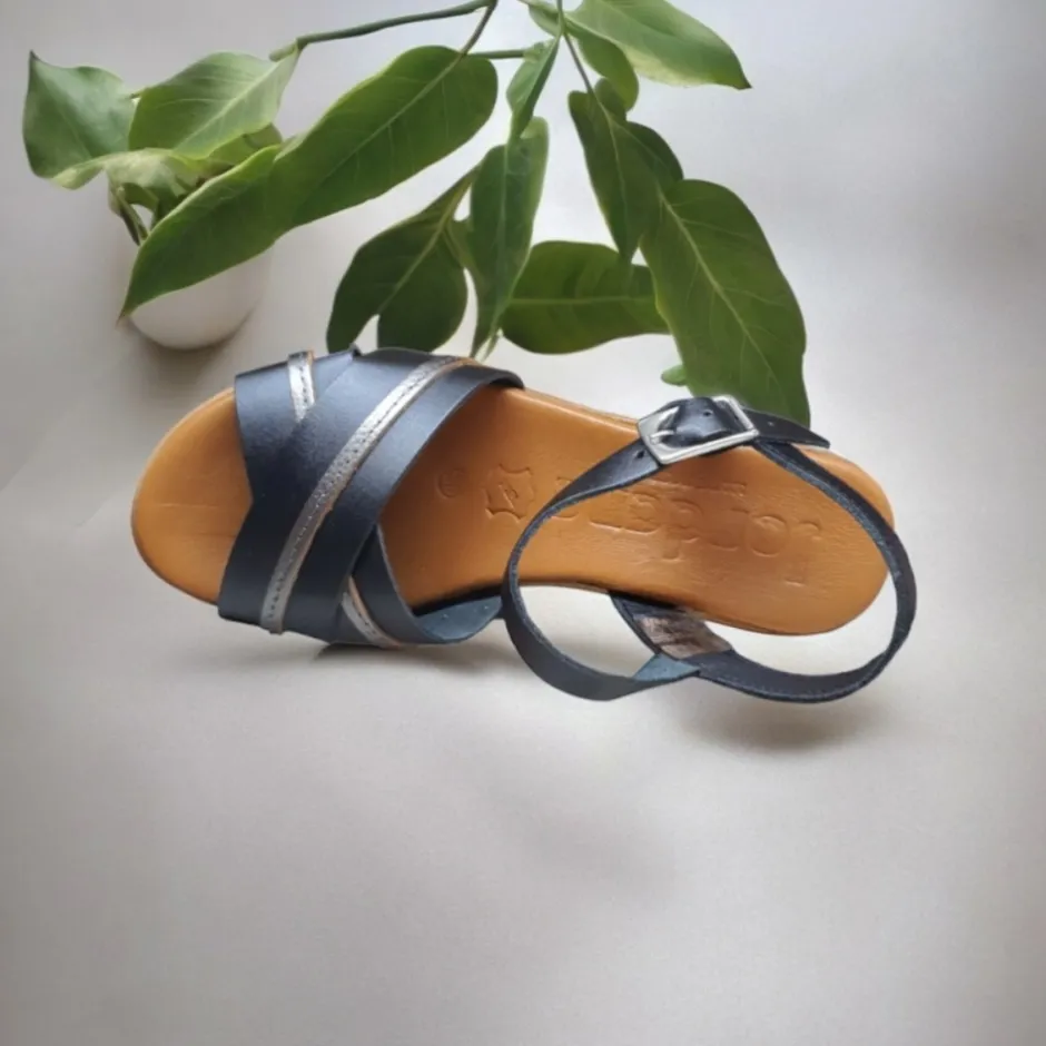 sandalia_cua_baja_flexibl_1-4.webp Calzaro Sandalias | Sandalia Cuña Baja Flexible 4196 Negro