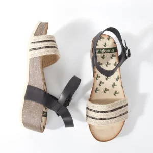 Calzaro Sandalias Bios | Sandalia cuña bios 355 negro