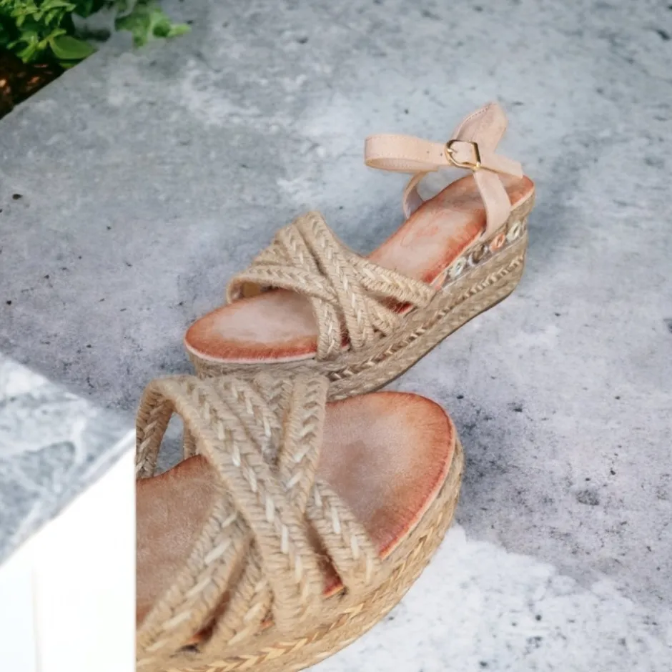 sandalia_cua_esparto__bei_2.webp Calzaro Sandalias | Alpargatas | Sandalia Cuña Esparto 726 Beige