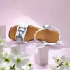 Calzaro Sandalias | Sandalia Cuña Media 4208 Blanca