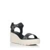 Calzaro Sandalias | Sandalia cuña media 17715 negro