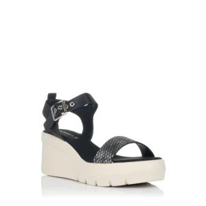 Calzaro Sandalias | Sandalia cuña media 17715 negro