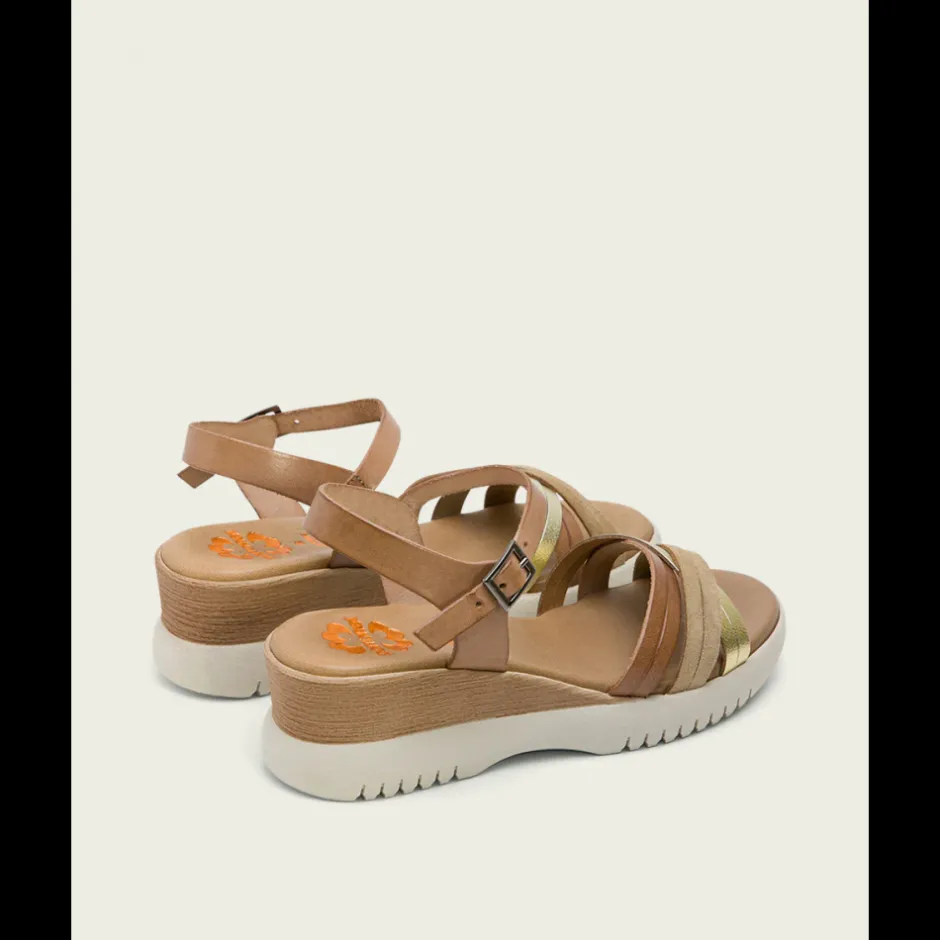 sandalia_cua_piel__taupe__2.webp Calzaro Sandalias | Sandalia Cuña Piel 3025 Taupe Platino Ela.