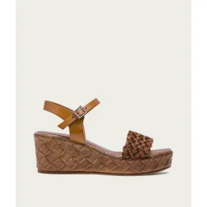 Calzaro Sandalias | Sandalia Cuña Piel Avellana 2834 Salma.