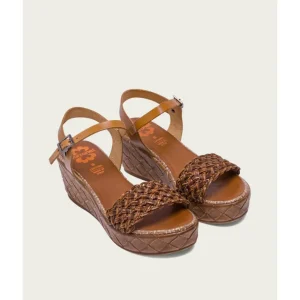 Calzaro Sandalias | Sandalia Cuña Piel Avellana 2834 Salma.