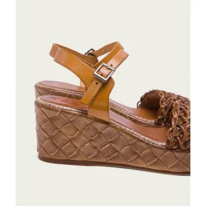 Calzaro Sandalias | Sandalia Cuña Piel Avellana 2834 Salma.