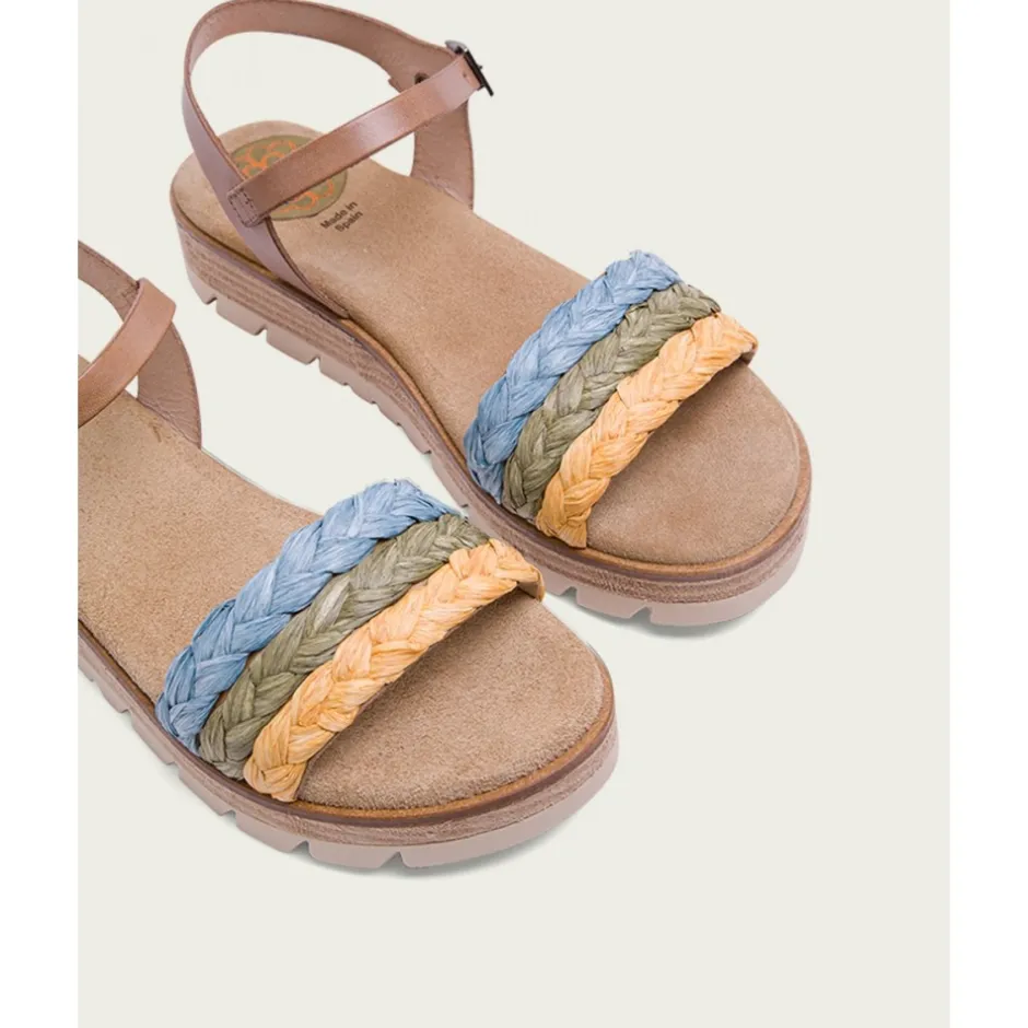 sandalia_cua_piel_rafia_t_0.webp Calzaro Sandalias | Sandalia Cuña Piel Rafia Taupe Brisa 2857