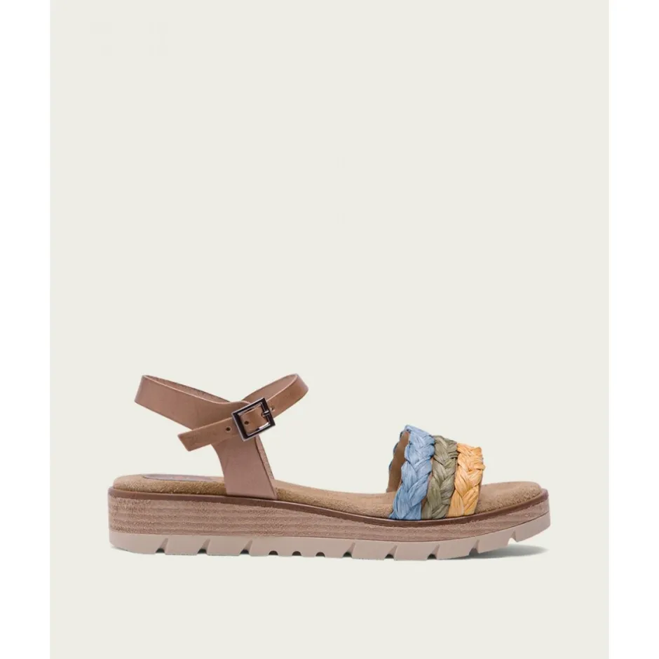 sandalia_cua_piel_rafia_t_1.webp Calzaro Sandalias | Sandalia Cuña Piel Rafia Taupe Brisa 2857