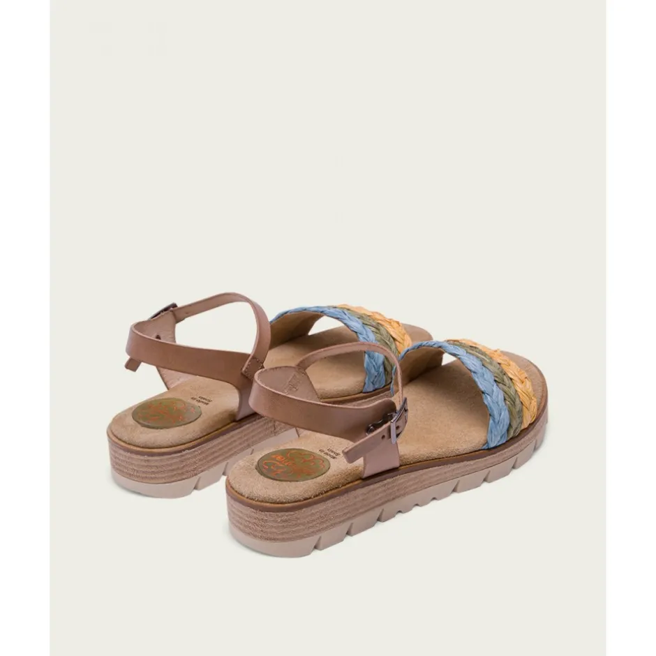 sandalia_cua_piel_rafia_t_4.webp Calzaro Sandalias | Sandalia Cuña Piel Rafia Taupe Brisa 2857
