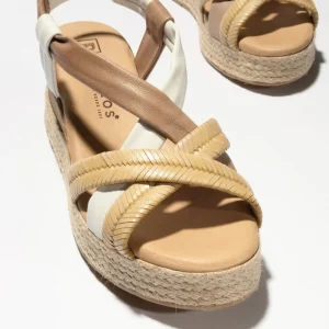 Calzaro Sandalias | Sandalia Cuña Rafia con Trenza 1493 Espiga con Elástico C 2.