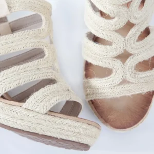 Calzaro Alpargatas | Sandalia cuña yute 321 beige