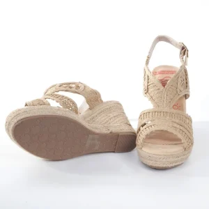 Calzaro Alpargatas | Sandalia cuña yute 322 beige