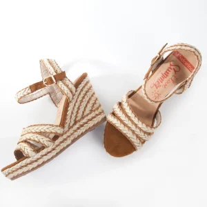 Calzaro Sandalias | Sandalia cuña yute 326 camel