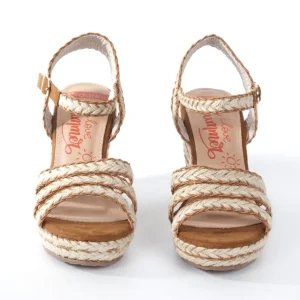 Calzaro Sandalias | Sandalia cuña yute 326 camel